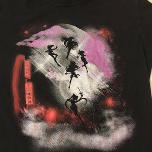 Sailor moon black graphic tee